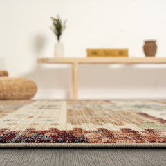 Area Rug, 7'7" x 10'2", Beige Polypropylene Pile