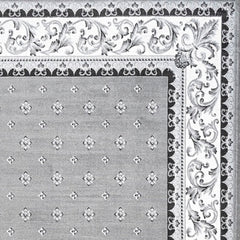 Area Rug, 7'8" x 10' in Gray and Cream