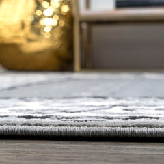 Area Rug, 7'8" x 10' in Gray and Cream