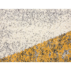 Area Rug, 7'9" x 10'2" Rectangle in Gray with Geometric Pattern