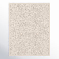 Area Rug, 7'9" x 10', Cream with Chenille and Polyester Pile