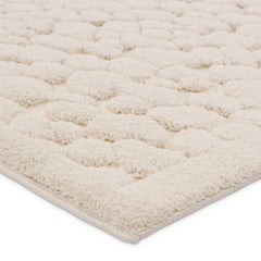 Area Rug, 7'9" x 10', Cream with Chenille and Polyester Pile