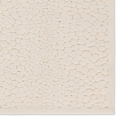 Area Rug, 7'9" x 10', Cream with Chenille and Polyester Pile