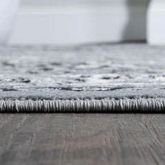 Area Rug, 7'9" x 10' in Gray and Ivory