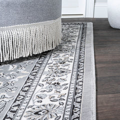 Area Rug, 7'9" x 10' in Gray and Ivory
