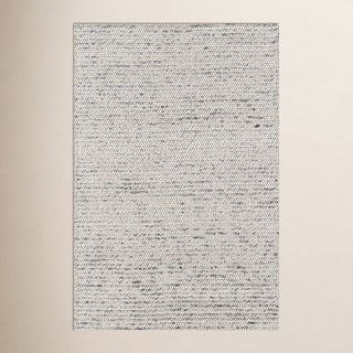 Area Rug, 7'9" x 9'9", Gray and Ivory with Wool and Viscose