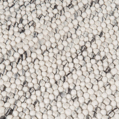 Area Rug, 7'9" x 9'9", Gray and Ivory with Wool and Viscose