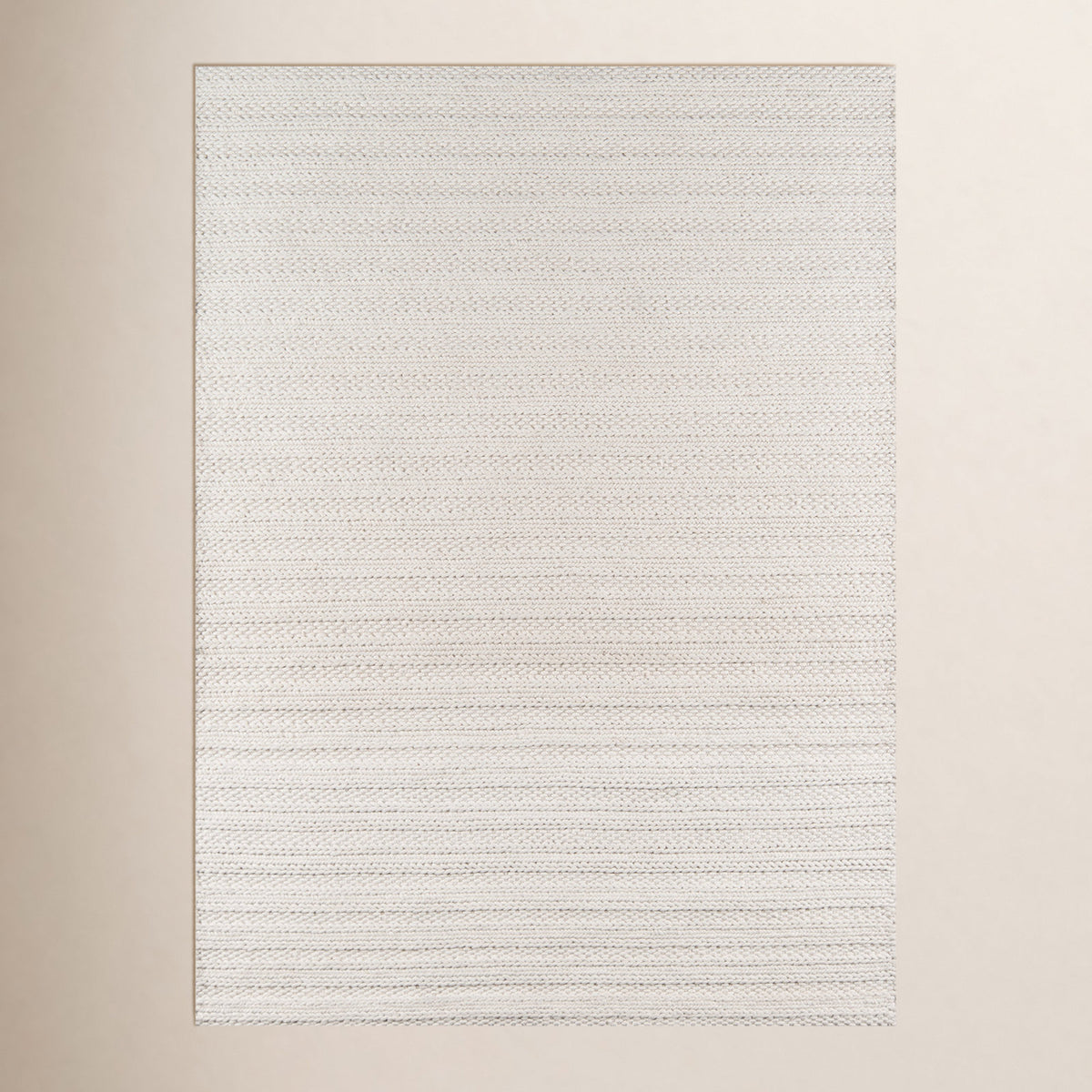 Area Rug, 7'9" x 9'9" in Ivory with Jute, Sisal and Wool