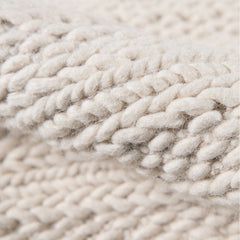 Area Rug, 7'9" x 9'9" in Ivory with Jute, Sisal and Wool