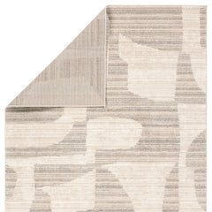 Area Rug, 7'9" x 9'9", Polyester in Tan and Ivory