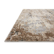 Area Rug, 7 ft 10 in x 10 ft 10 in with Gray and Brown Abstract Pattern