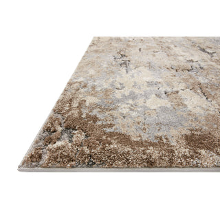 Area Rug, 7 ft 10 in x 10 ft 10 in with Gray and Brown Abstract Pattern