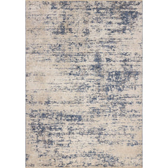 Area Rug, 7 ft 10 in x 10 ft 2 in, Polyester and Polypropylene in Dove and Blue