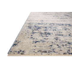 Area Rug, 7 ft 10 in x 10 ft 2 in, Polyester and Polypropylene in Dove and Blue