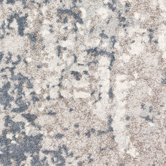 Area Rug, 7 ft 10 in x 10 ft 3 in, Gray Abstract Pattern