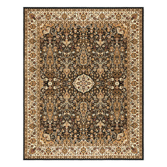 Area Rug, 7 ft 10 in x 10 ft, Polypropylene with Traditional Pattern