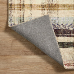 Area Rug, 7 Ft 3 In X 9 Ft 3 In with Polyester Plaid Pattern