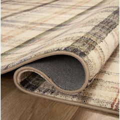 Area Rug, 7 Ft 3 In X 9 Ft 3 In with Polyester Plaid Pattern