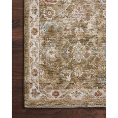 Area Rug, 7 ft 8 in x 10 ft 2 in with Oriental Pattern in Beige, Gray, Green and Olive