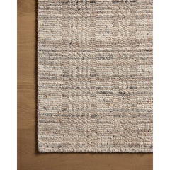 Area Rug, 7 ft 9 in x 9 ft 9 in, Gray and Blue Wool and Nylon