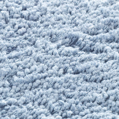 Area Rug, 7 Ft Square in Light Blue Polyester
