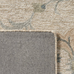 Area Rug, 7' x 9', Ivory Hand-Tufted Wool with Cotton Backing