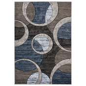 Area Rug, 8'1" x 10'5" with Brown/Gray Geometric Pattern