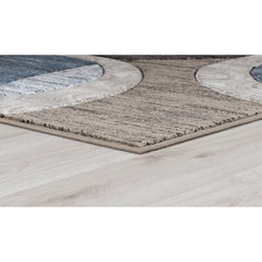 Area Rug, 8'1" x 10'5" with Brown/Gray Geometric Pattern