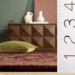 Area Rug, 8'3" x 11', Red and Brown Wool