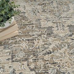 Area Rug, 8'6" x 11'4", Polypropylene with High-Low Pile