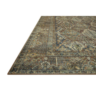 Area Rug, 8'6" x 11'6", Blue Polyester with Oriental Pattern