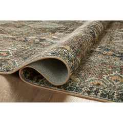 Area Rug, 8'6" x 11'6", Blue Polyester with Oriental Pattern