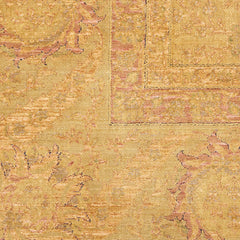 Area Rug, 8'6" x 11'6", Gold with Floral Pattern