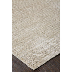 Area Rug, 8'6" x 11'6" in Beige Wool and Viscose