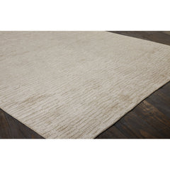 Area Rug, 8'6" x 11'6" in Beige Wool and Viscose