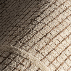 Area Rug 8'6" x 11'6" in Ivory with Wool Blend
