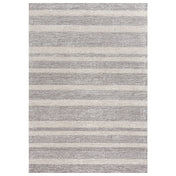 Area Rug, 8'6" x 11'6" with Brown Striped Wool