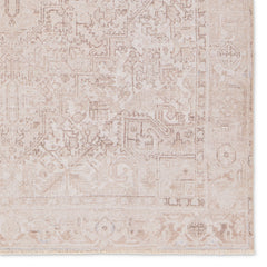 Area Rug, 8'6" x 11'9" with Tan and Cream Polyester