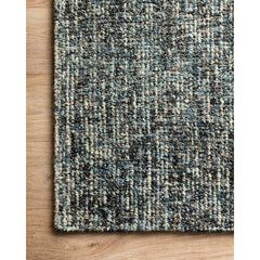 Area Rug, 8'6" x 12', Wool in Denim/Charcoal