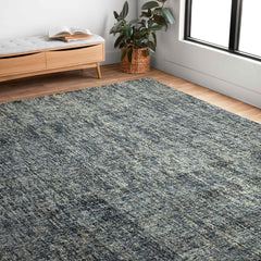 Area Rug, 8'6" x 12', Wool in Denim/Charcoal