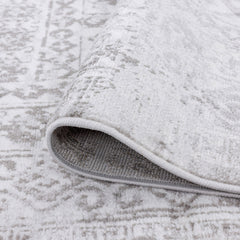 Area Rug, 8 ft 9 in x 12 ft 2 in, Gray Polypropylene