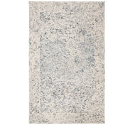 Area Rug, 8 ft x 10 ft, Charcoal with Hand Woven Wool and Cotton