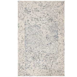 Area Rug, 8 ft x 10 ft, Charcoal with Hand Woven Wool and Cotton