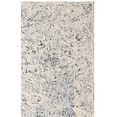 Area Rug, 8 ft x 10 ft, Charcoal with Hand Woven Wool and Cotton