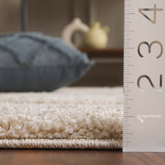 Area Rug, 8 Ft x 10 Ft, Cream and Beige Floral