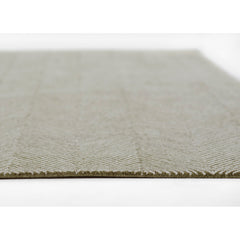 Area Rug, 8 Ft x 10 Ft, Green Wool with Hand-Woven Weave