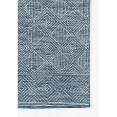 Area Rug, 8 ft x 10 ft, Hand-Hooked Wool with Geometric Pattern