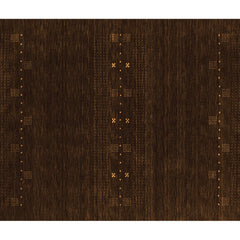 Area Rug, 8 Ft x 10 Ft in Dark Brown/Gray/Beige Chenille