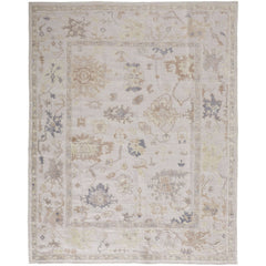 Area Rug, 8 ft x 10 ft in Gray Handmade Recycled PET