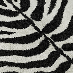 Area Rug, 8 ft x 10 ft in Pearl Animal Print Microfiber